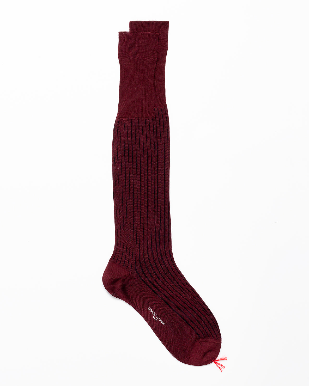 Dark Red Striped Stockings – Orazio Luciano