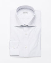 Fine Striped Blue Shirt made of Cotton