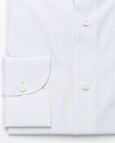 Fine Striped Blue Shirt made of Cotton