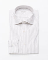Green Striped Shirt made of Cotton