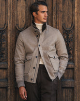 Luxury Bomber Jacket – Camel