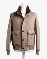 Luxury Bomber Jacket – Camel
