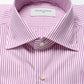 White Shirt with Pink Stripes