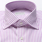 White / Purple Striped Shirt
