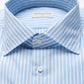 Light Blue Shirt with White Stripes made of Cotton