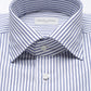 The "White – Stripe Blu" Shirt – Cotton
