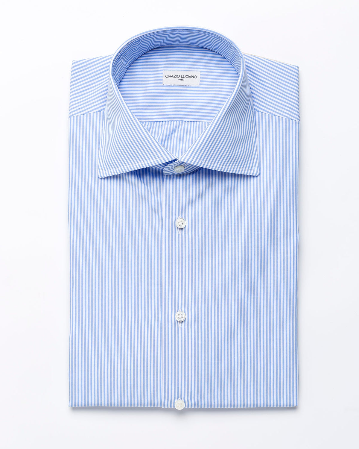 Light Blue Striped Shirt made of Cotton