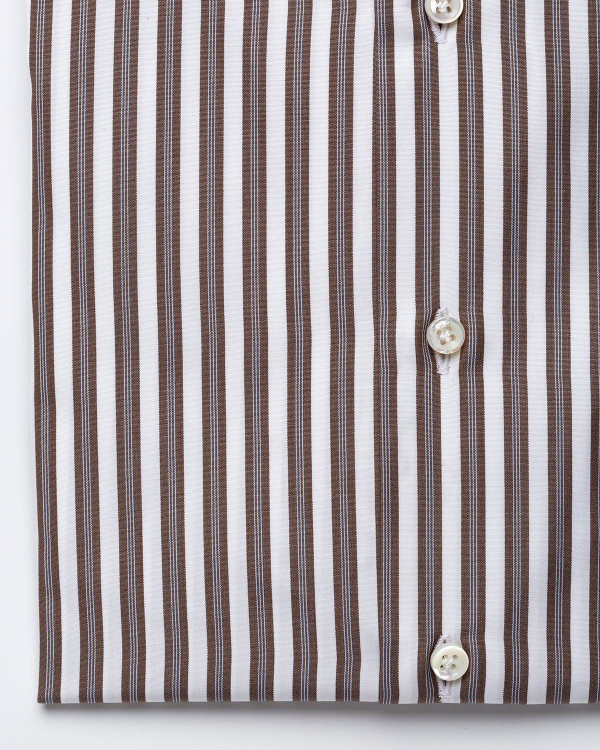 Brown Striped Shirt made of Cotton