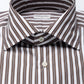 Brown Striped Shirt made of Cotton