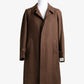 Brown Herringbone Coat "Raglan"