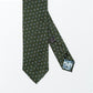 Green Patterned Tie "Flowers"