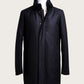 The Luxury Winter Coat "Davide" – Loro Piana Storm System – Navy