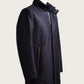 The Luxury Winter Coat "Davide" – Loro Piana Storm System – Navy