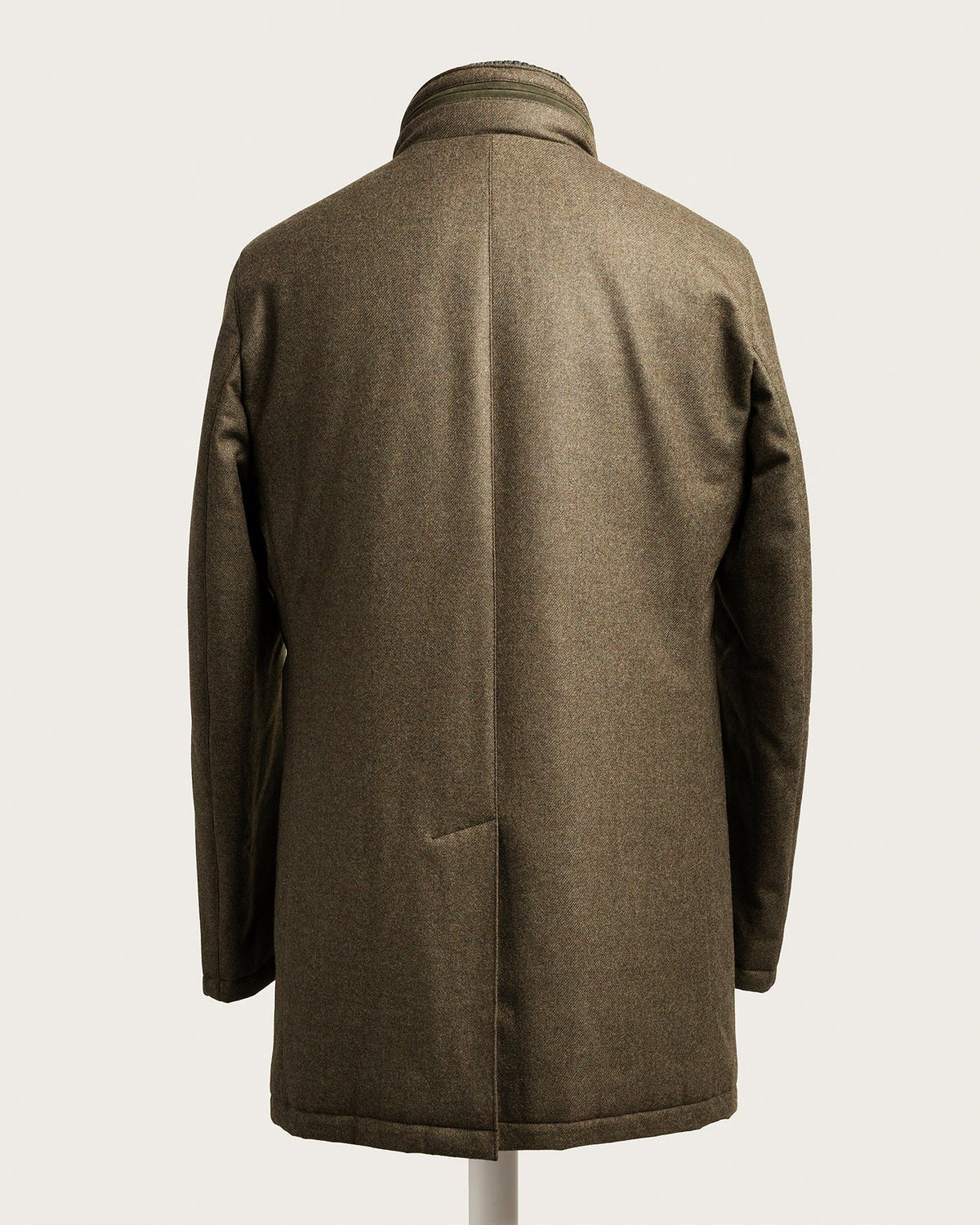 The Luxury Winter Coat "Davide" – Loro Piana Storm System – Green