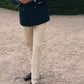 The Sandcolored Wool Trousers
