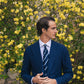 Navy Striped Tie