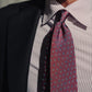 Red Patterned Tie "Flowers"