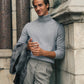 Light Grey Cashmere Turtleneck