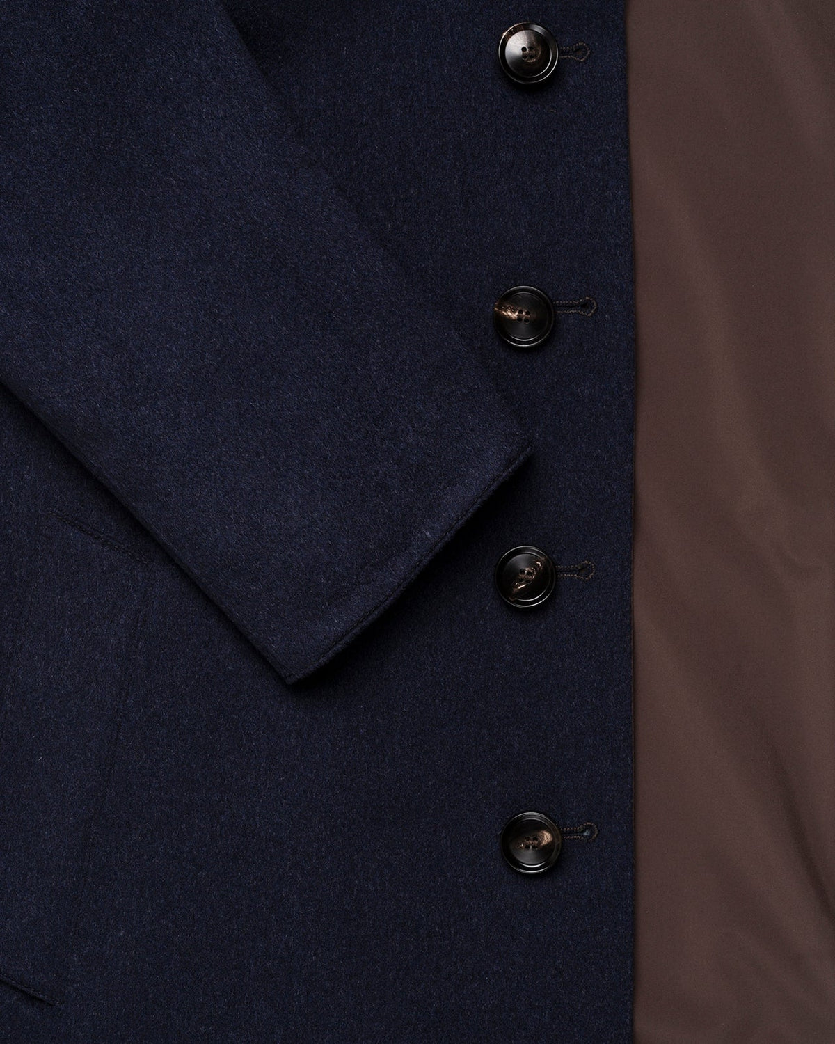 The Reversible Double-Face Coat "Apollo" – Navy / Brown