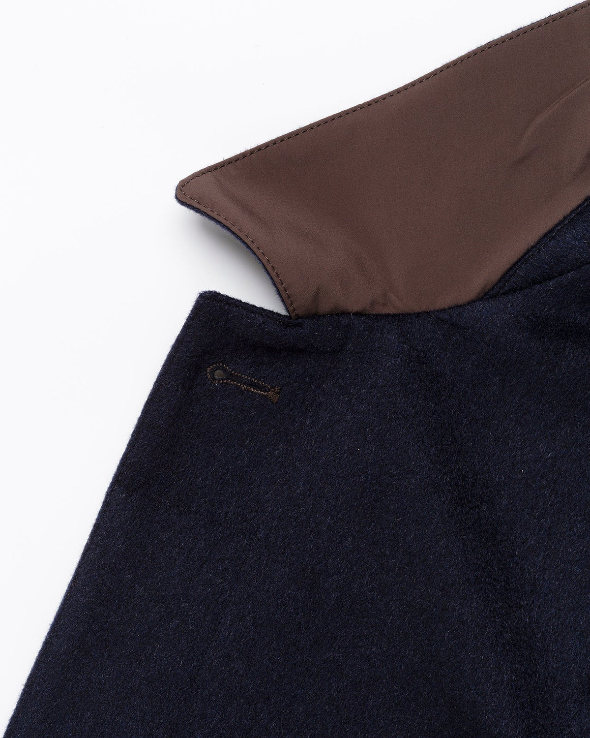 The Reversible Double-Face Coat "Apollo" – Navy / Brown