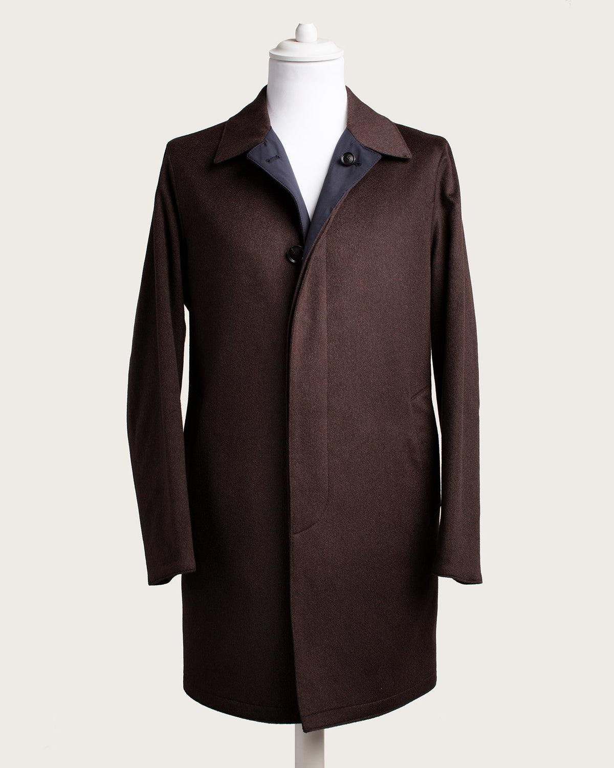 The Reversible Double-Face Coat "Apollo" – Brown / Navy