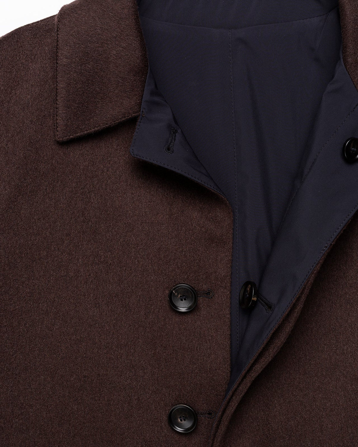 The Reversible Double-Face Coat "Apollo" – Brown / Navy