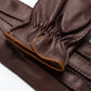 Brown Leather / Cashmere Gloves