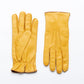 Yellow Leather / Cashmere Gloves