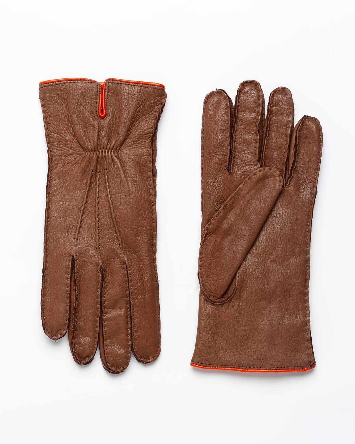 Chestnut Deerskin / Cashmere Gloves