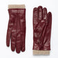 Burgundy Nappa Leather / Cashmere Gloves