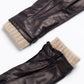 Blue Deerskin / Cashmere Gloves