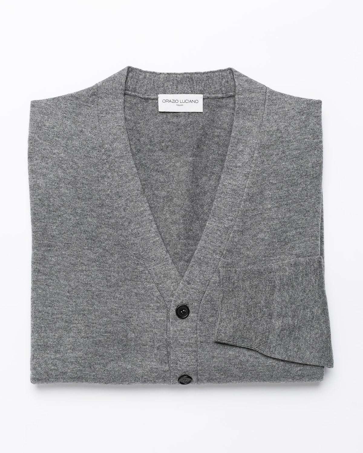 Grey Cashmere Cardigan