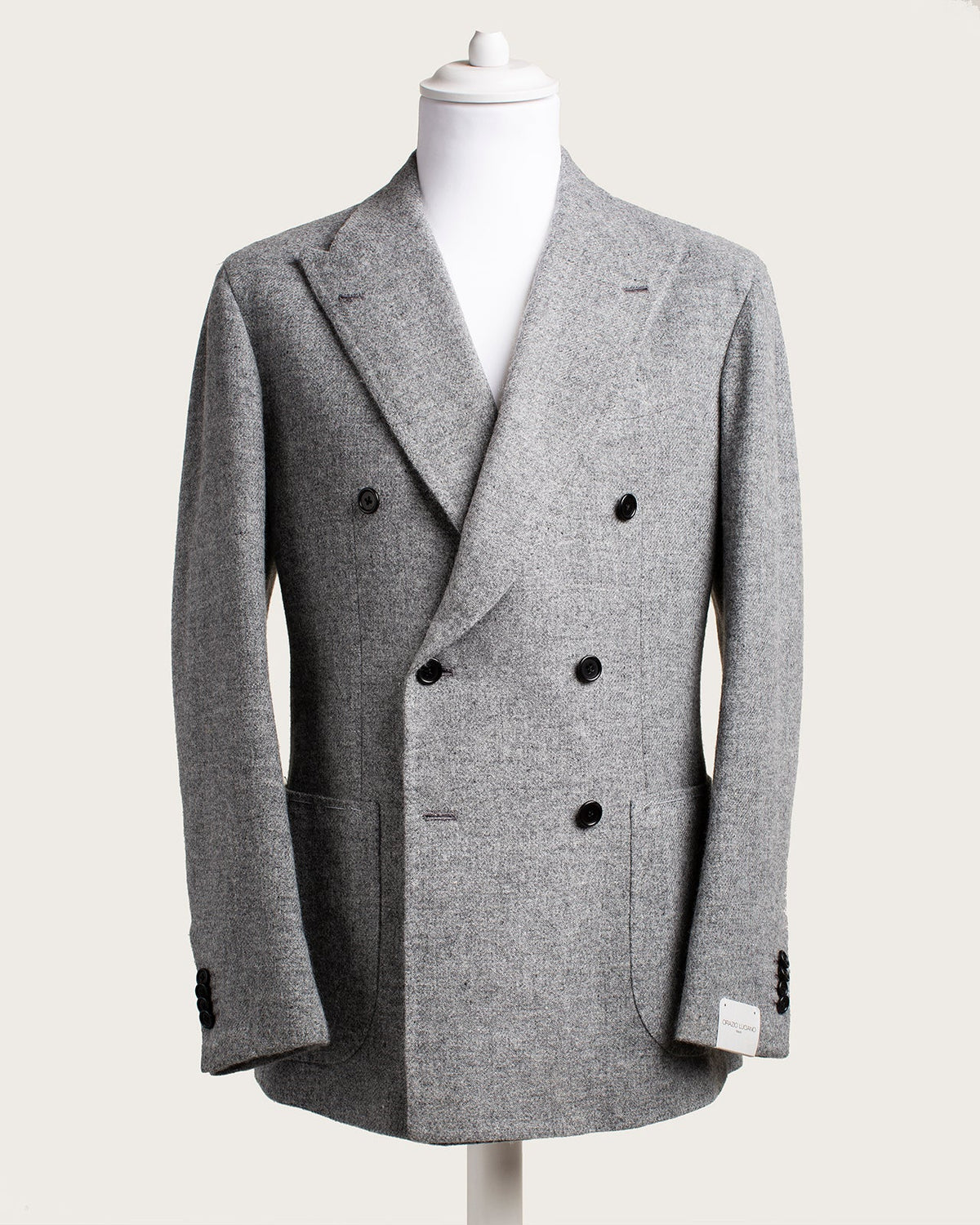 The "Grey" Double Breasted Blazer – Vintage Fabric