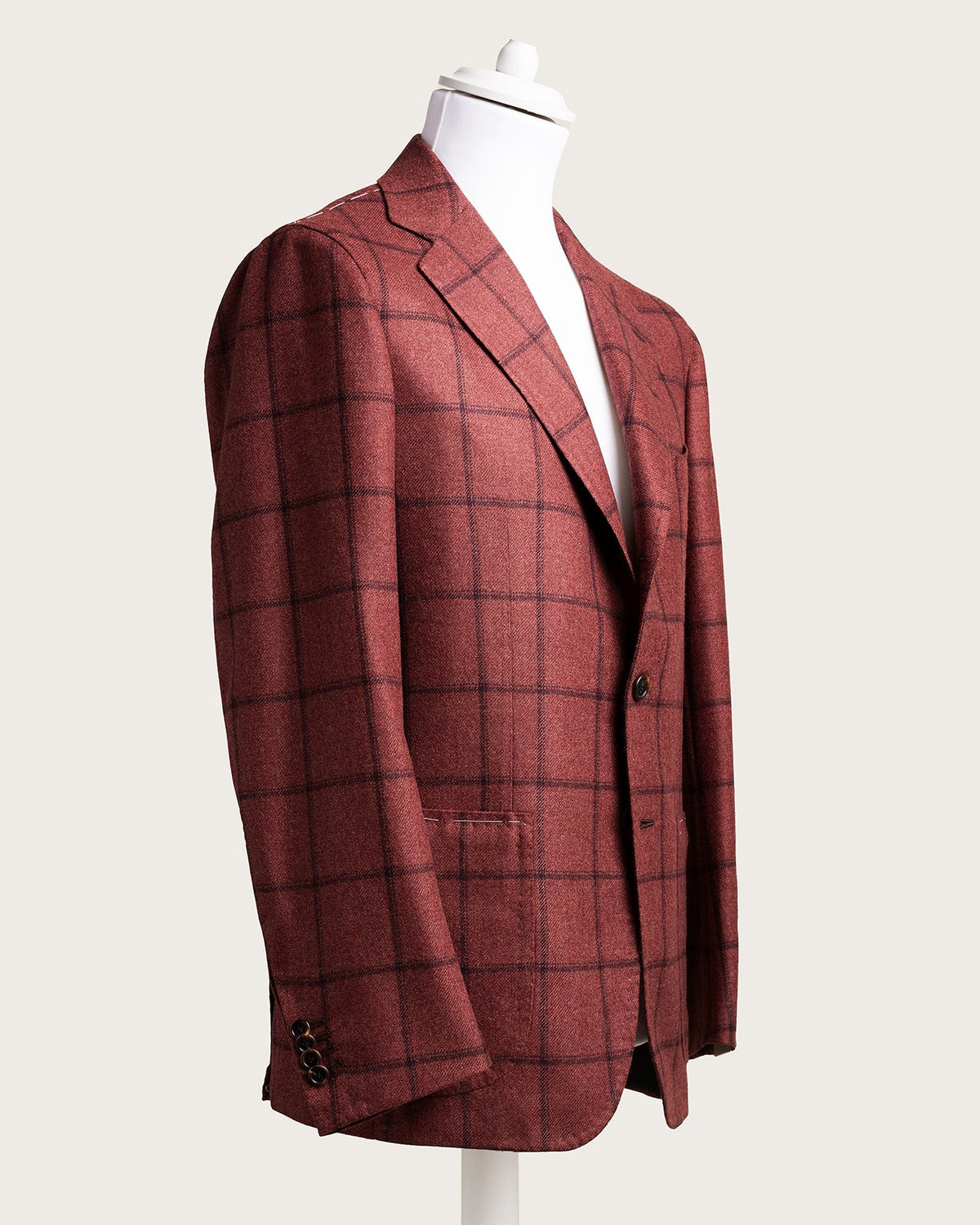 The "Red Check" Blazer – Loro Piana Wool & Cashmere