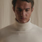 Off-White Cashmere Turtleneck