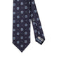 Flower Patterned Dark Blue Tie