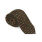 Flower Patterned Green Beige Tie