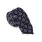 Flower Patterned Blue Tie