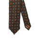 Flower Patterned Dark Green Red Tie