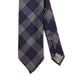 Checkered Dark Blue Beige Tie