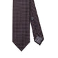 Dotted Dark Brown White Tie
