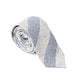 Striped Light Grey Blue Tie