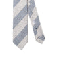 Striped Light Grey Blue Tie