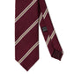 Burgundy Striped Tie