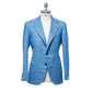 Light Blue Wool, Silk and Linen Blazer