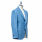 Light Blue Wool, Silk and Linen Blazer