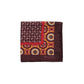Patterned Brown Orange Pocket Square