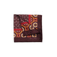 Patterned Brown Orange Pocket Square