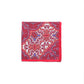 Patterned Red White Pocket Square