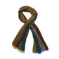 "Fantasia Verde/Bordeaux" Cashmere Scarf